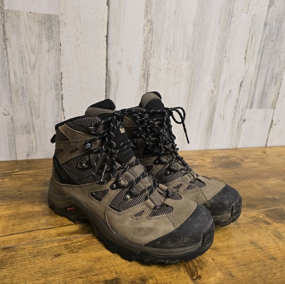 Salomon Goretex Mens size 8.5 brown and black boots - Picture 11 of 11